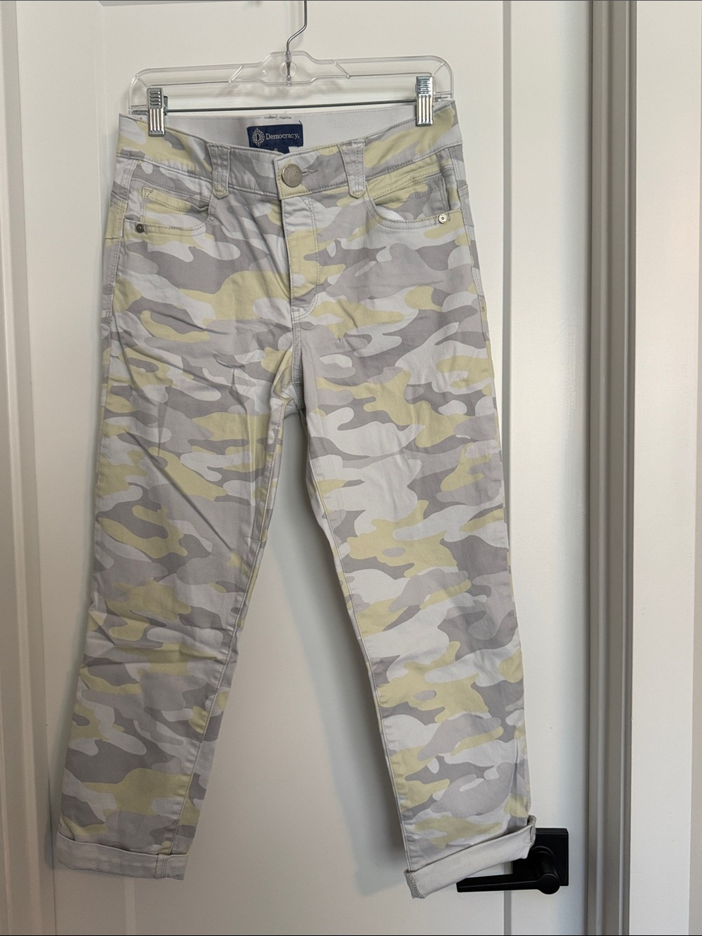 Democracy camo jeans straight leg